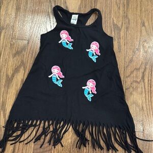 Black Dress with Mermaid Appliques